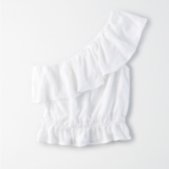 AE Ruffled One Shoulder Bubble Top - Picture 9 of 9